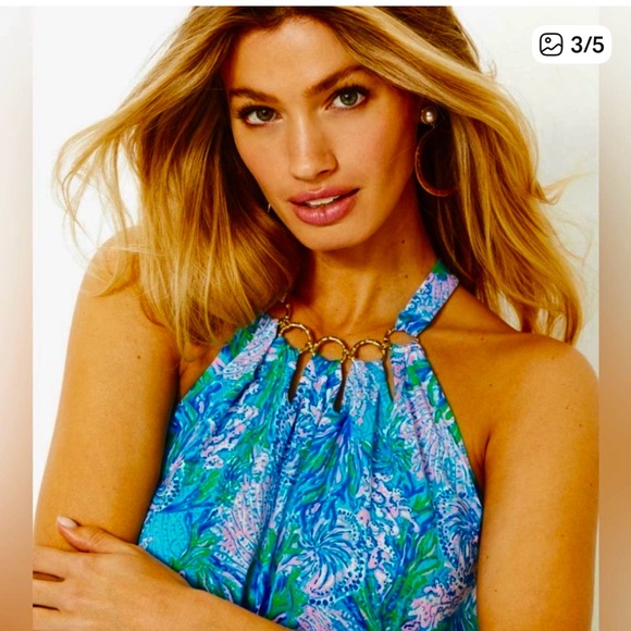 Lilly Pulitzer Shirelle Skirted Romper size M - Picture 3 of 5